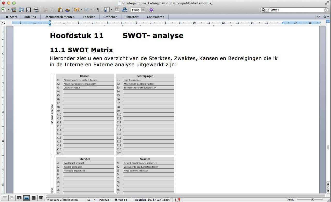 Voorbeeld business plan kvk