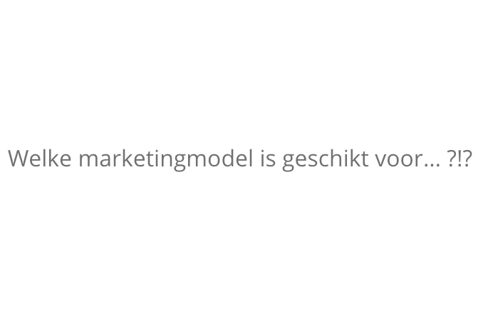 Negen nieuwe marketingmodellen